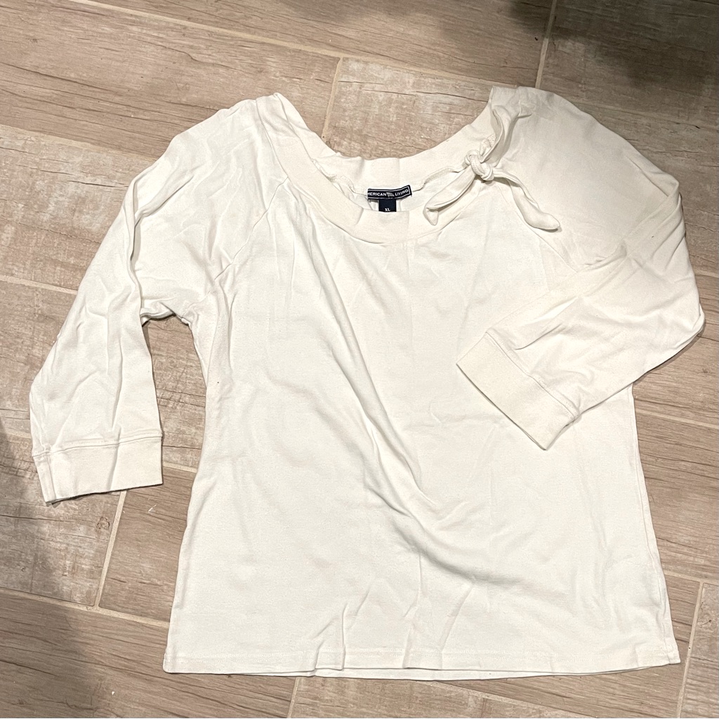 American Living Brand 34 Length Sleeve Top